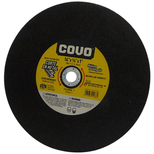 [7953] DISCO ULTRAFINO 14" DE CORTE COVO