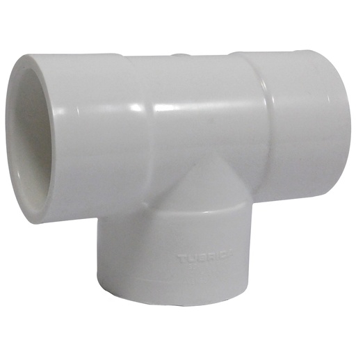 [8016] TEE PVC PRES SCH 80 2" HS BLANCO TUBRICA