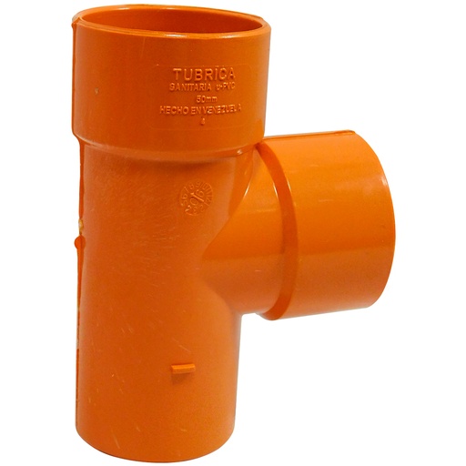 [8021] TEE PVC SANITARIO 50MM REFORZADO EXCXC TUBRICA