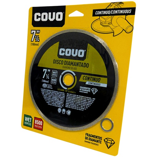 [8057] DISCO DIAMANTADO 7 1/4" CORTE CONTINUO COVO