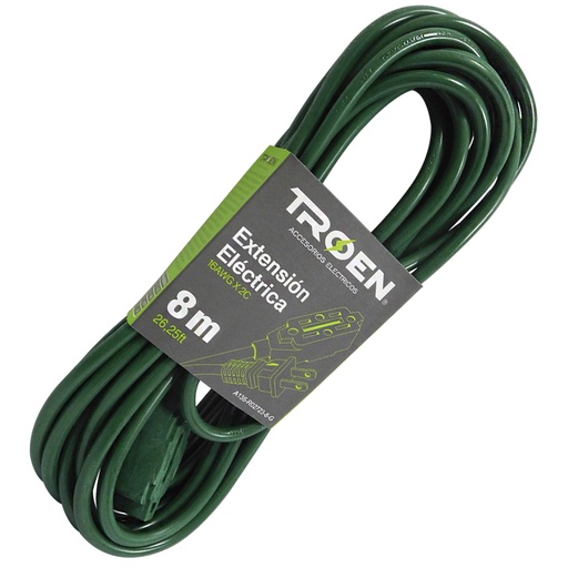 [8109] EXTENSION ELECTRICA 26FT 3 TOMAS TROEN