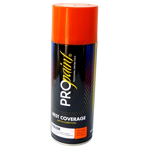 [8155] PINTURA EN SPRAY NARANJA NEON PRO PAINT