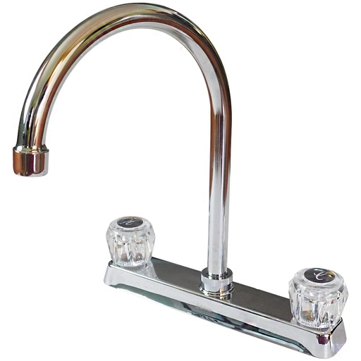 [8159] GRIFERIA PARA FREGADERO 8" POMO ACRILICO GRIVEN