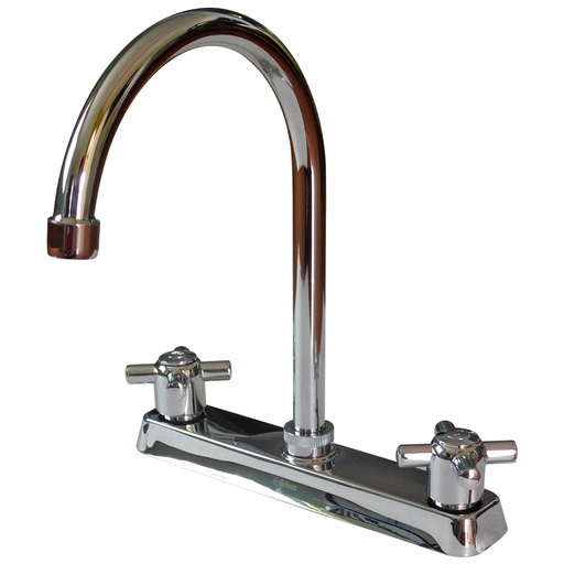 [8160] GRIFERIA PARA FREGADERO 8" MANIJA CRUZ GRIVEN