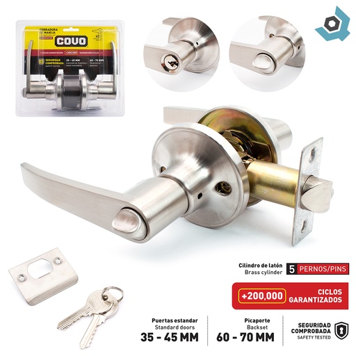 [8255] CERRADURA DE MANILLA 45MM COVO