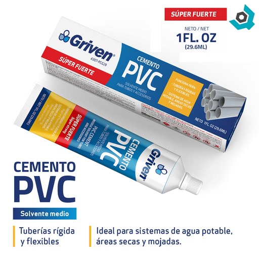 [8289] SOLDADURA PVC CONDICIONES HUMEDAS 1/128GL GRIVEN