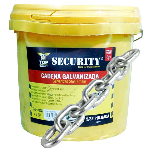[8321] CADENA 5/32" DE ACERO GALVANIZADO SECURITY