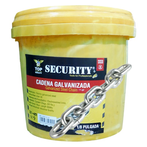 [8323] CADENA 1/8" DE ACERO GALVANIZADO SECURITY
