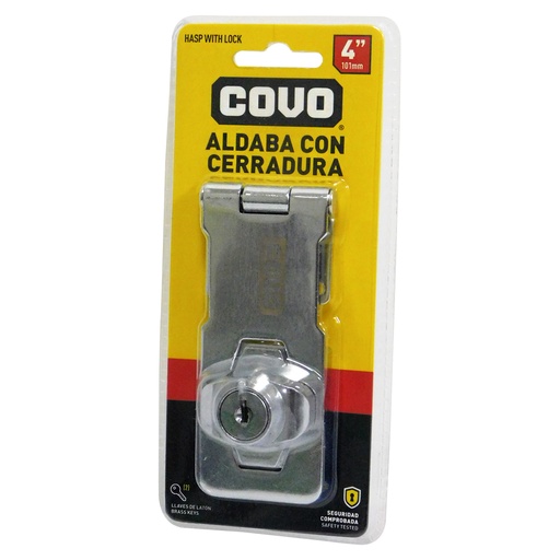 [8342] ALDABA 4" CON CERRADURA COVO
