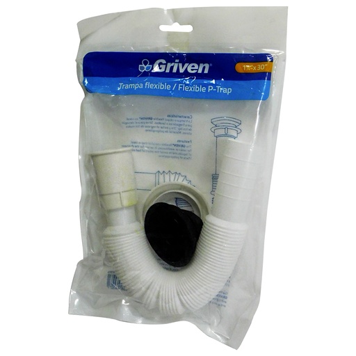 [8361] SIFON PARA LAVAMANOS 1 1/4" X 30" FLEXIBLE GRIVEN
