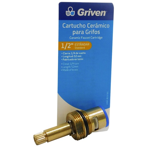 [8395] CARTUCHO CERAMICO 52MM LATON GRIVEN