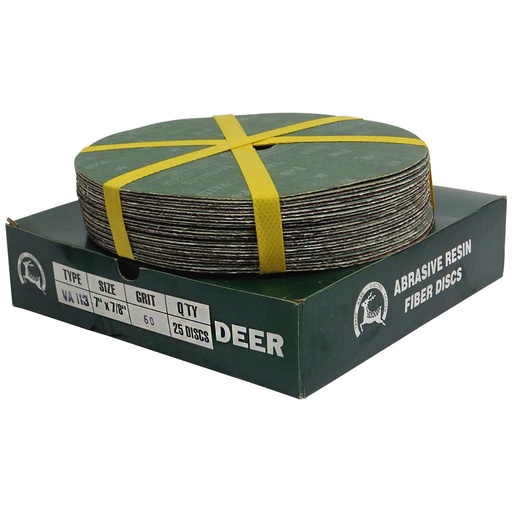 [8408] DISCO DE LIJA 7" X 7/8" GRANO 60 DEERFOS