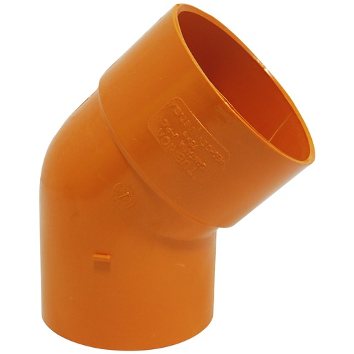[8412] CODO 45GR PVC SANITARIO REFORZADO 75MM EXC TUBRICA