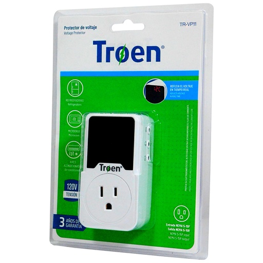 [8457] PROTECTOR DE VOLTAJE 120V DIGITAL TROEN
