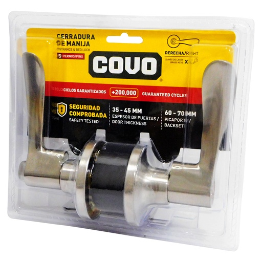 [8461] CERRADURA DE MANILLA DERECHA 45MM COVO
