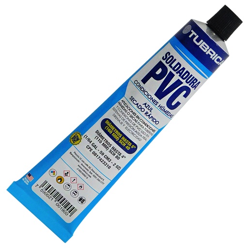 [8489] SOLDADURA PVC CONDICIONES HUMEDAS TUBO 1/64GL TUBRICA