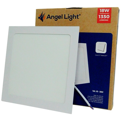 [8520] LAMPARA LED PARA EMPOTRAR CUADRADA 18W 8.7" LUZ CALIDA ANGEL LIGHT