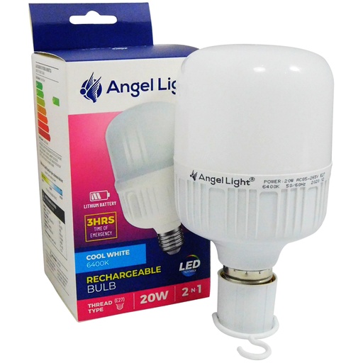 [8521] BOMBILLO LED RECARGABLE 20W ANGEL LIGHT