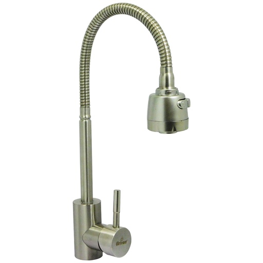 [8537] GRIFERIA PARA FREGADERO DOBLE TEMPERATURA CUELLO FLEXIBLE GRIVEN