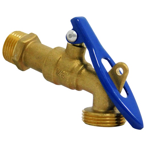 [8556] LLAVE DE CHORRO 1/2" DE BRONCE PORTA CANDADO GRIVEN