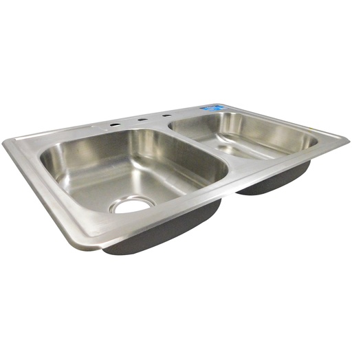 [8557] FREGADERO DOBLE 40 X 35CM ACERO INOXIDABLE GRIVEN