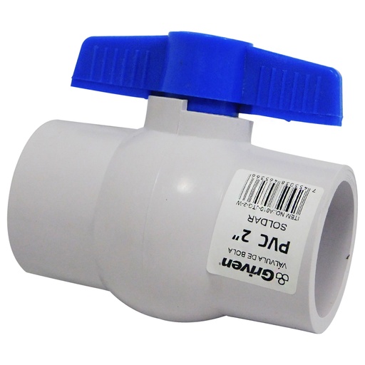 [8570] VALVULA 2" DE PVC SIN ROSCA GRIVEN