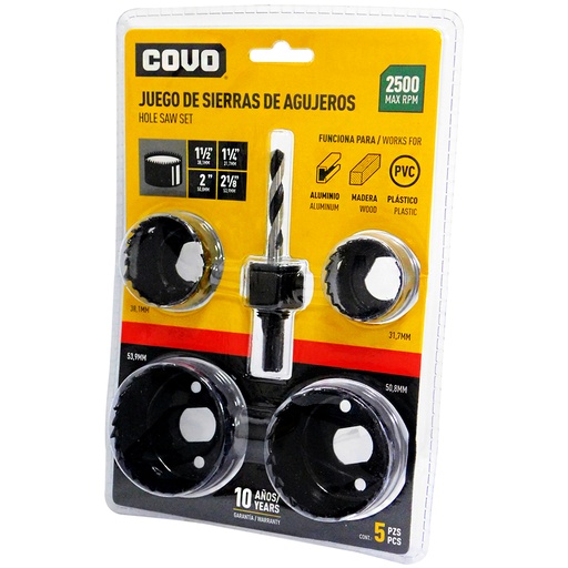 [8582] BROCA PARA CERRADURA 5 PIEZAS COVO