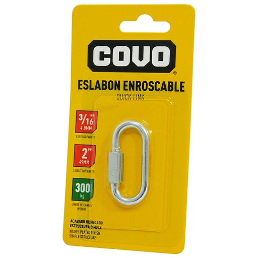 [8587] BANDOLA CON SEGURO ENROSCABLE 2" COVO