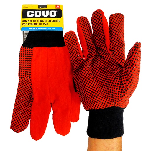 [8591] GUANTES DE SEGURIDAD DE LONA COVO
