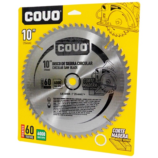[8595] DISCO DE SIERRA 10" PARA MADERA COVO