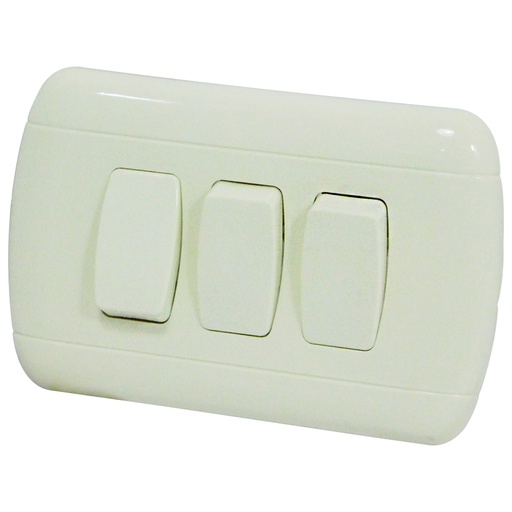 [8629] APAGADOR TRIPLE BLANCO TROEN