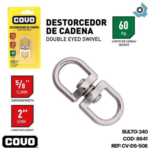 [8641] DESTORCEDOR DE CADENA 2" COVO