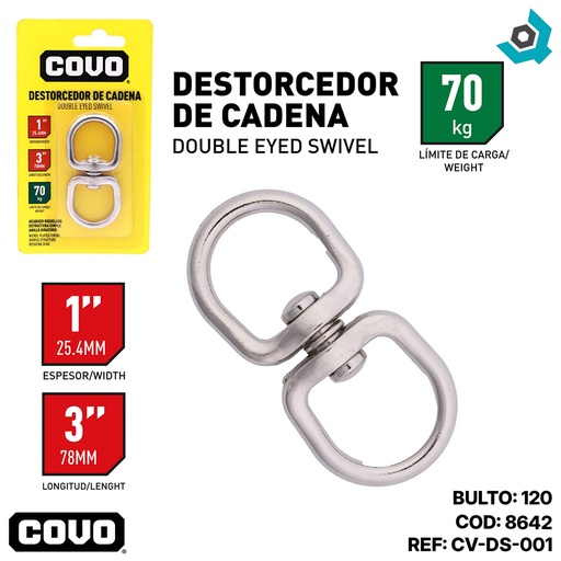 [8642] DESTORCEDOR DE CADENA 3" COVO