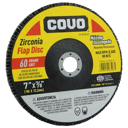 [8659] DISCO ABRASIVO 7" PARA PULIR COVO
