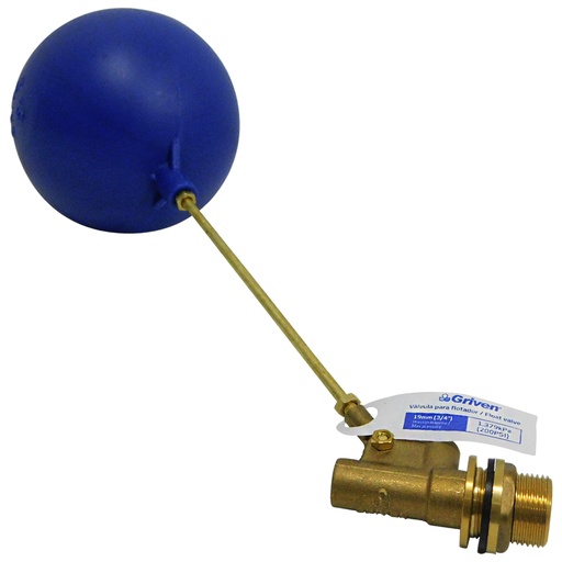 [8730] FLOTADOR CON VARILLA 3/4" PARA TANQUE DE AGUA GRIVEN