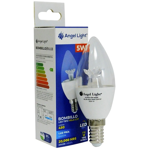 [8749] BOMBILLO LED 5W TIPO VELA ANGEL LIGHT