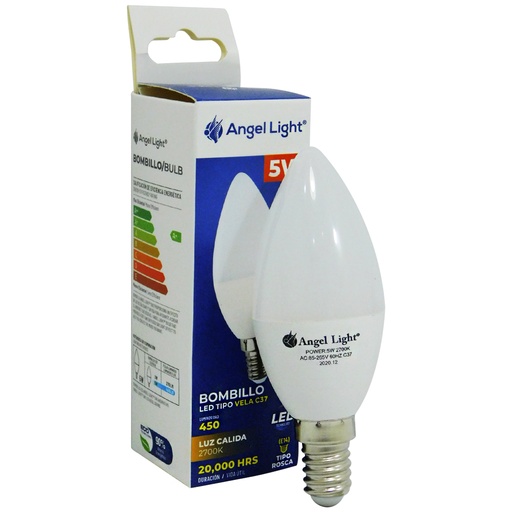 [8751] BOMBILLO LED 5W TIPO VELA ANGEL LIGHT