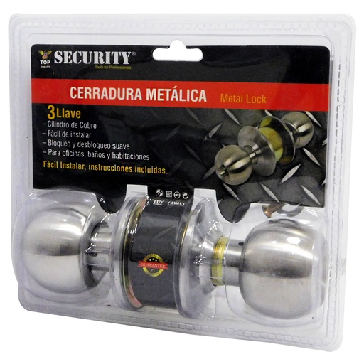 [8756] CERRADURA DE POMO PARA DORMITORIO SECURITY