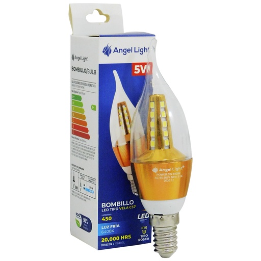 [8759] BOMBILLO LED 5W TIPO VELA ANGEL LIGHT