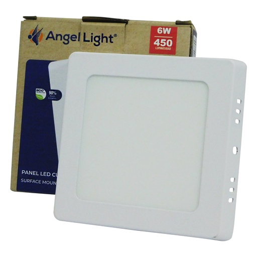 [8764] LAMPARA LED SUPERFICIAL CUADRADA 6W 4.3" LUZ BLANCA ANGEL LIGHT