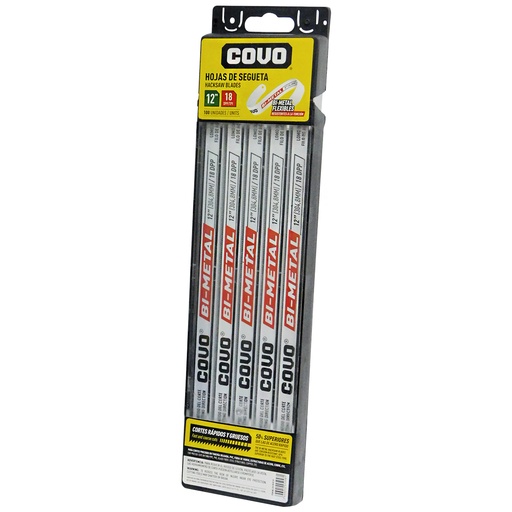 [8804] HOJAS DE SEGUETA 12" 100 UNIDADES COVO
