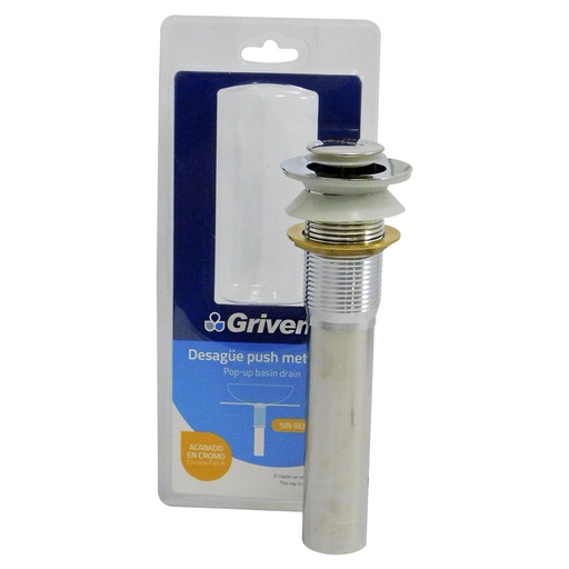 [8861] DESAGUE PARA LAVAMANOS 1 1/4" X 20CM PUSH PEQUENO GRIVEN