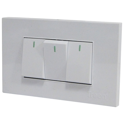 [8872] APAGADOR TRIPLE BLANCO TROEN