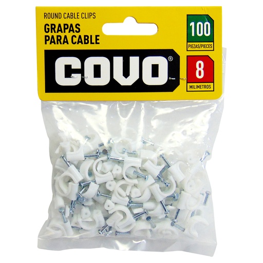 [8936] GRAPAS PARA CABLES 8MM COVO