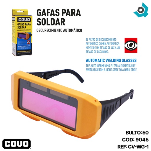 [9045] LENTES PARA SOLDAR COVO