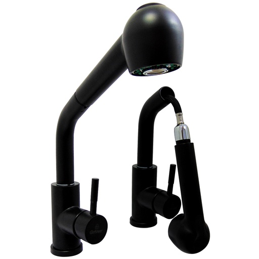 [9053] GRIFERIA PARA FREGADERO CUELLO EXTENSIBLE GRIVEN BLACK
