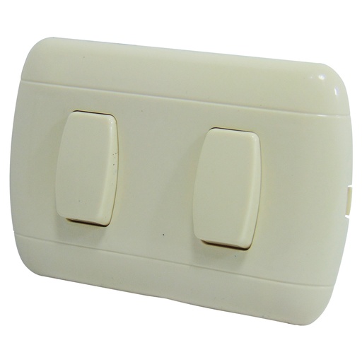 [9062] APAGADOR DOBLE BLANCO PERLA TROEN