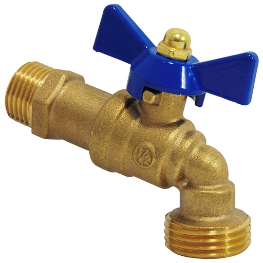 [9067] LLAVE DE CHORRO 1/2" DE BRONCE ESFERA DE COBRE GRIVEN