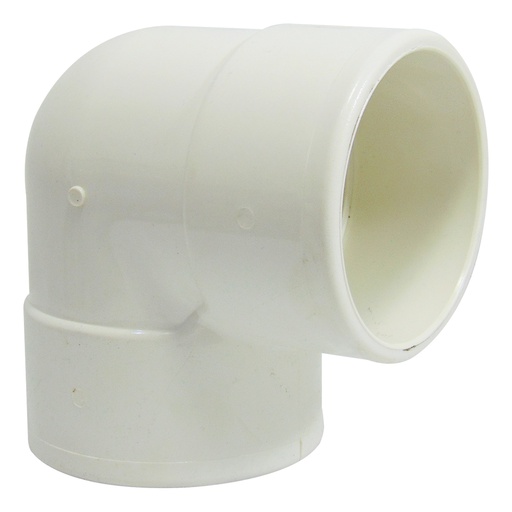 [9078] CODO 90GR PVC PRESS SCH 80 4" HS BLANCO TUBRICA