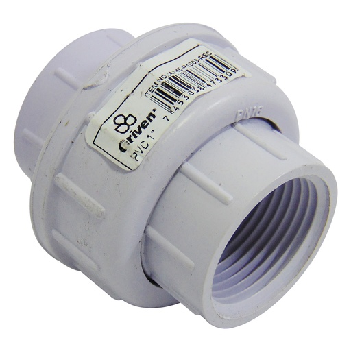 [9091] UNION UNIVERSAL 1" DE PVC CON ROSCA GRIVEN
